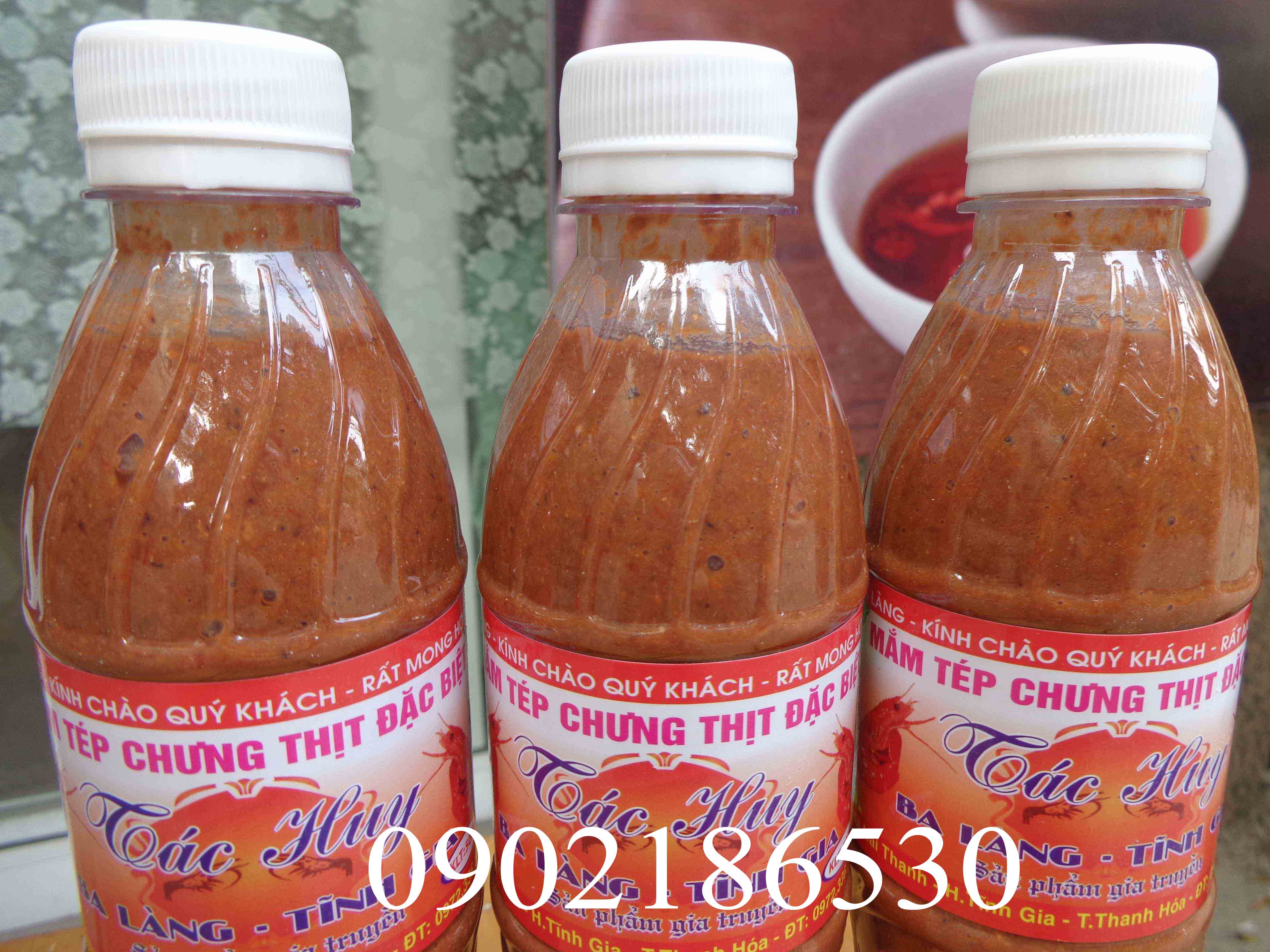 Mắm tép chưng thịt đặc sản Ba làng - Thanh Hóa (chai 550ml) 1