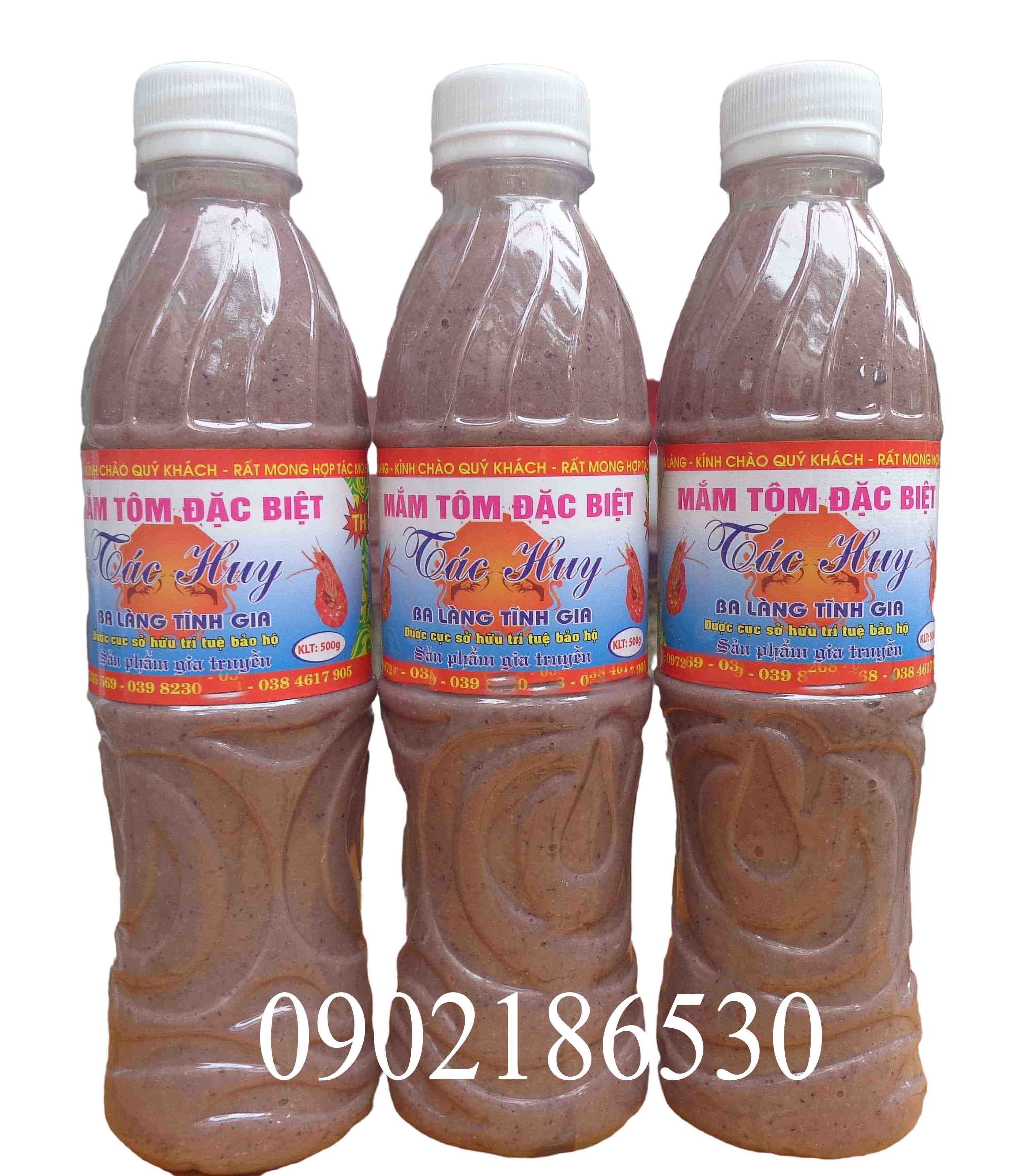 Mắm tôm đặc sản Thanh Hóa (cơ sở Tác Huy) (chai 500ml)