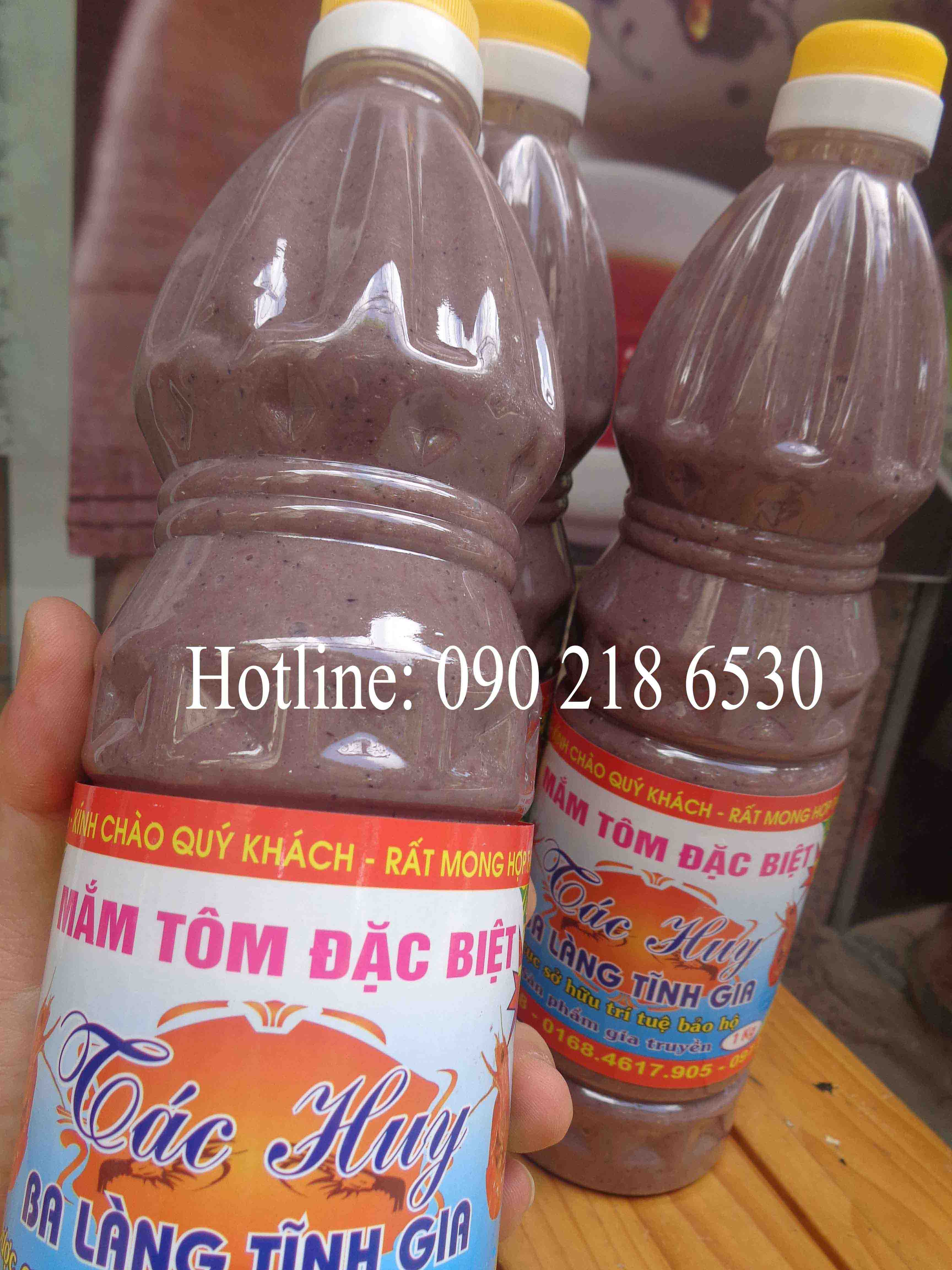 Mắm tôm đặc sản Ba làng - Thanh Hóa (cơ sở Tác Huy) (chai 1l)