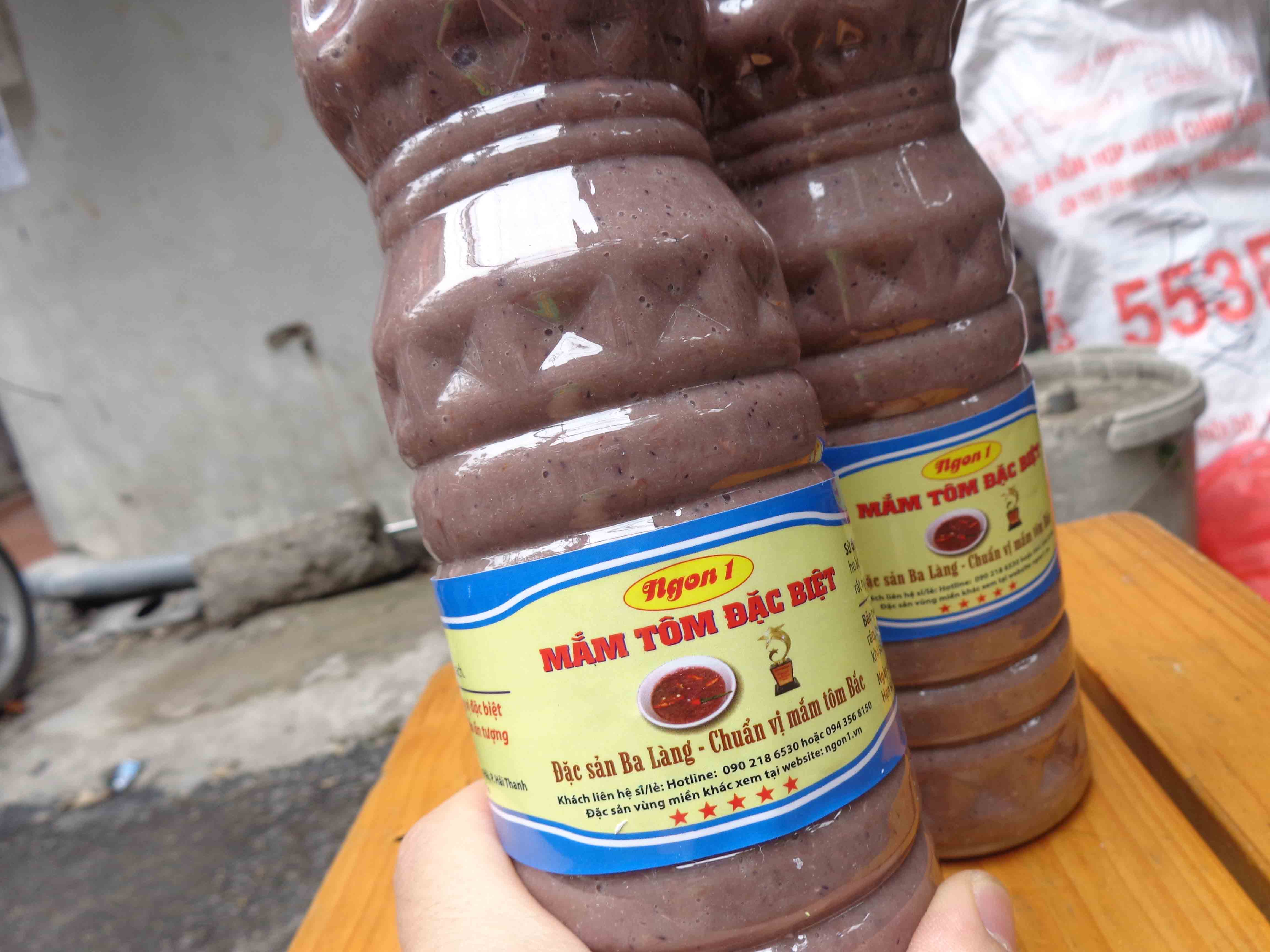 Mắm tôm đặc sản Ba làng - Thanh Hóa (chai 1l)