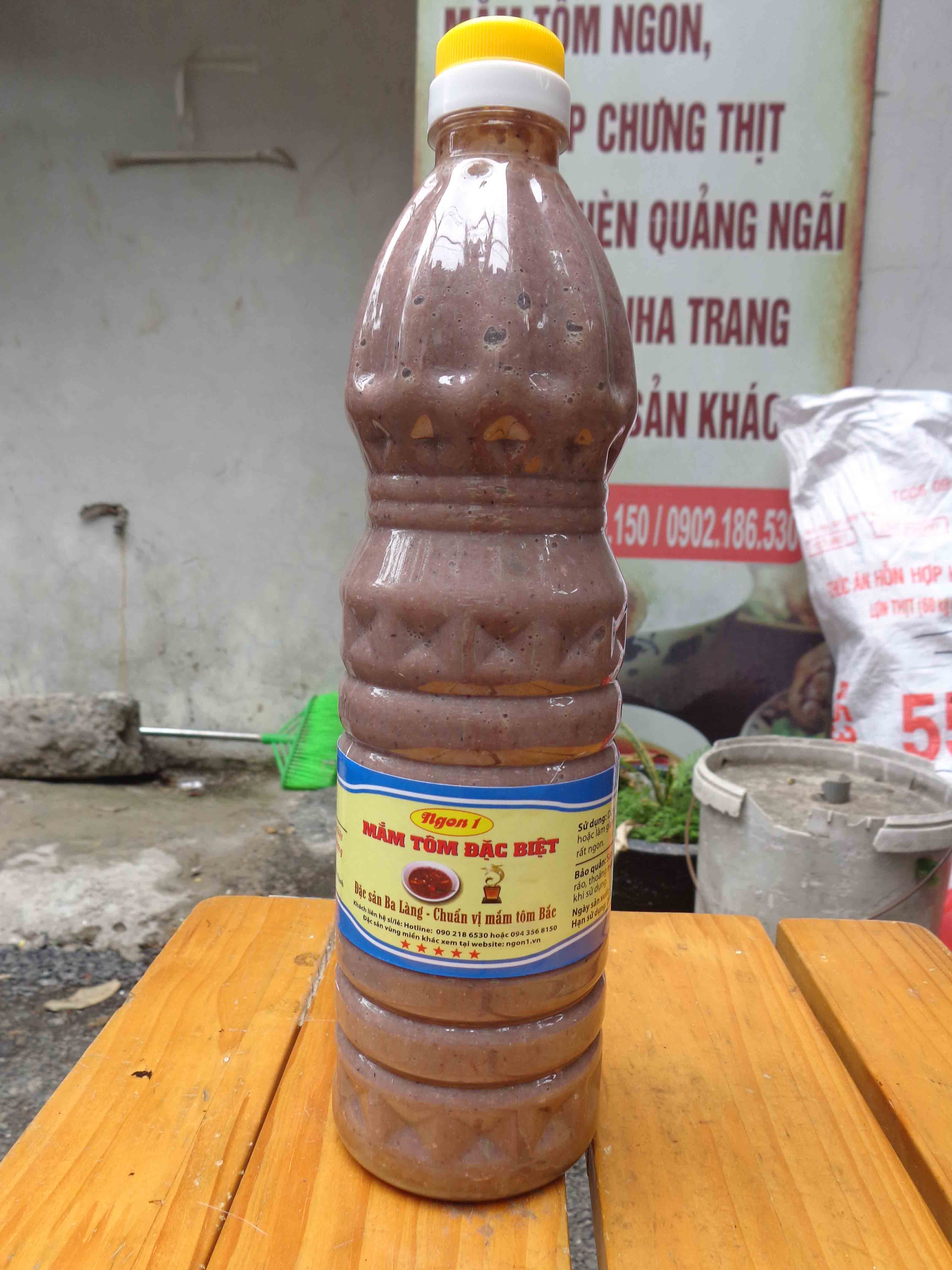 Mắm tôm đặc sản Ba làng - Thanh Hóa (chai 1l)