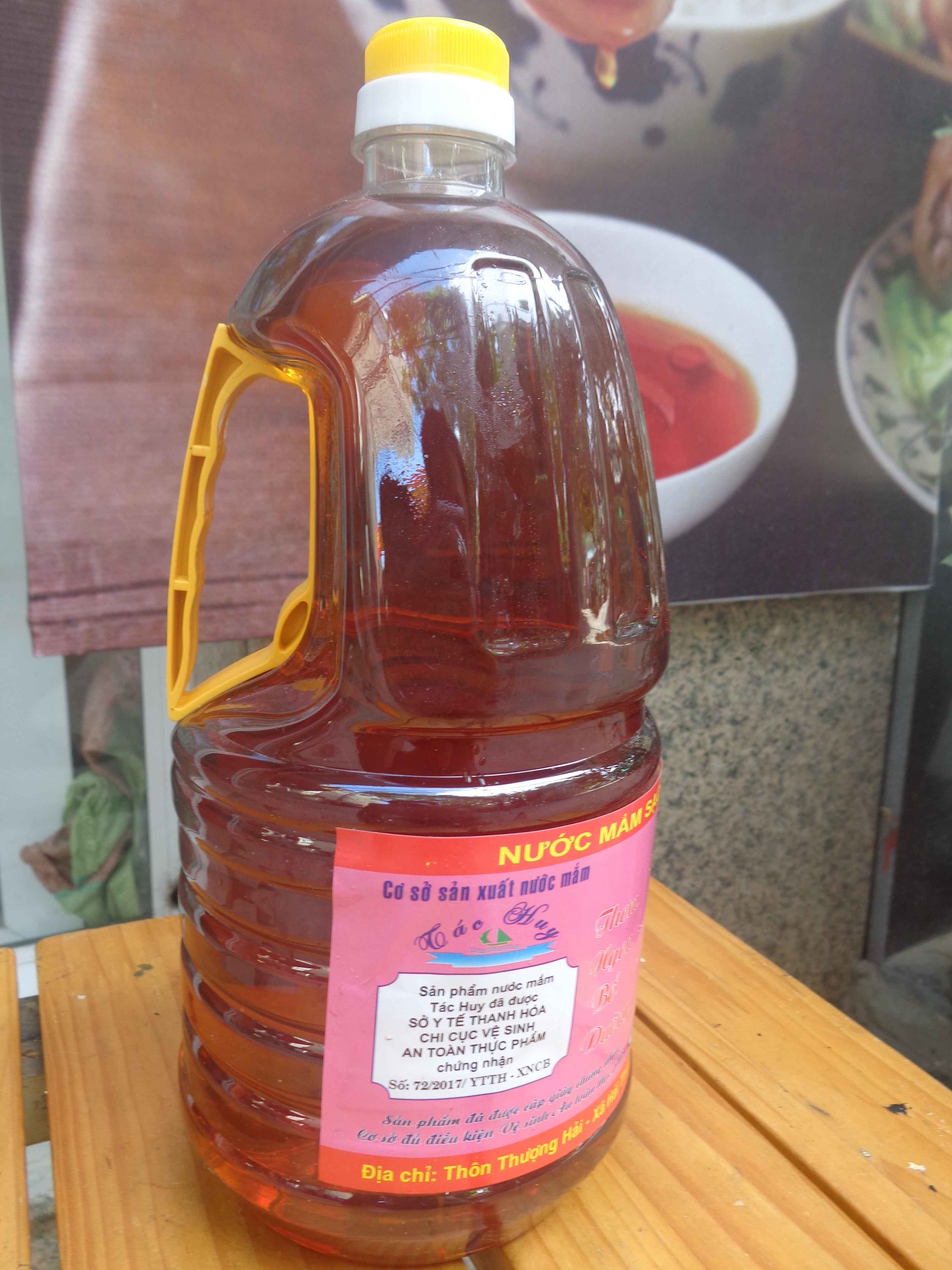 Nước mắm cốt Ba làng - Thanh Hóa (siêu tiết kiệm) can 2l (tem hồng)