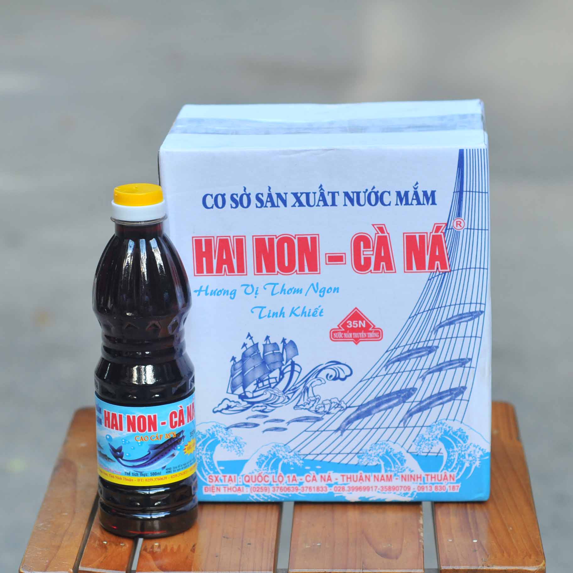 Nước mắm Hai Non Cà Ná đặc sản Ninh Thuận 35 đạm (chai 500ml)