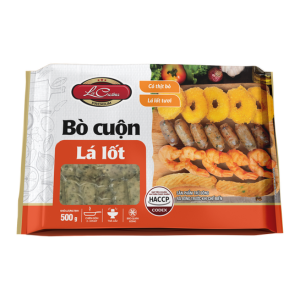 Bò cuộn lá lốt (LC Foods) gói 500g