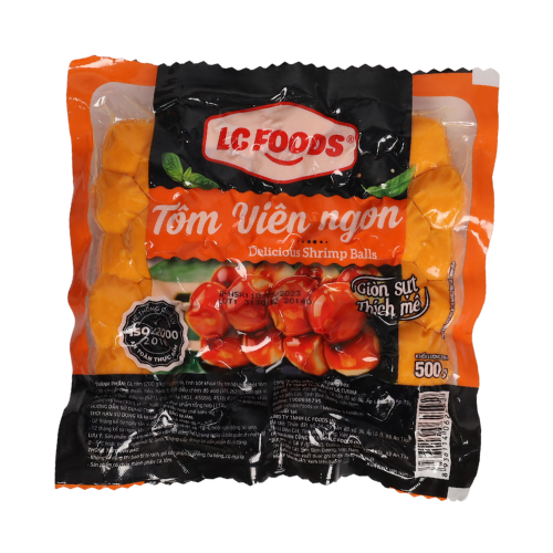 Tôm viên ngon giòn (LC Foods) gói 500g